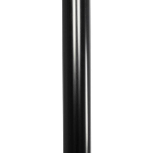GLOBOSTAR® AGROS 61597 Φωτιστικό Κολωνάκι Κήπου με Ντουί 1 x E27 AC 220-240V Αδιάβροχο IP65 – Λευκό & Μάυρο – Μ30 x Π30 x Υ240cm