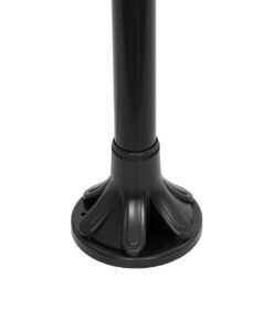 GLOBOSTAR® AGROS 61597 Φωτιστικό Κολωνάκι Κήπου με Ντουί 1 x E27 AC 220-240V Αδιάβροχο IP65 – Λευκό & Μάυρο – Μ30 x Π30 x Υ240cm