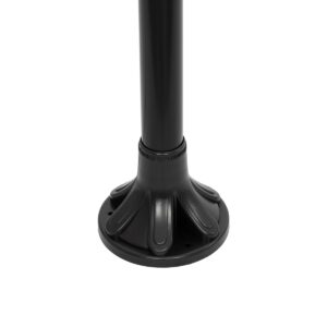GLOBOSTAR® AGROS 61597 Φωτιστικό Κολωνάκι Κήπου με Ντουί 1 x E27 AC 220-240V Αδιάβροχο IP65 – Λευκό & Μάυρο – Μ30 x Π30 x Υ240cm