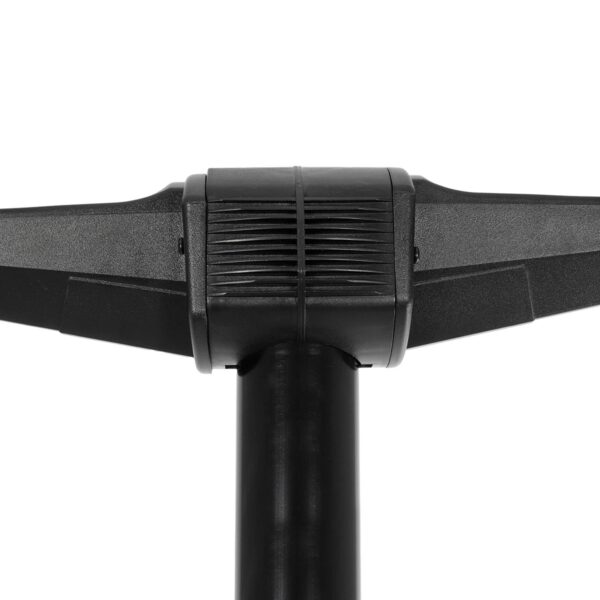 GLOBOSTAR® AGROS 61598 Φωτιστικό Κολωνάκι Κήπου με Ντουί 2 x E27 AC 220-240V Αδιάβροχο IP65 – Λευκό & Μάυρο – Μ75 x Π30 x Υ240cm