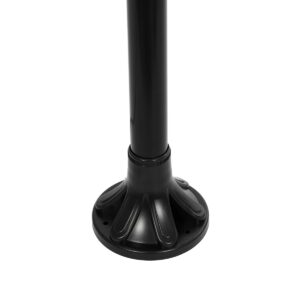 GLOBOSTAR® AGROS 61598 Φωτιστικό Κολωνάκι Κήπου με Ντουί 2 x E27 AC 220-240V Αδιάβροχο IP65 – Λευκό & Μάυρο – Μ75 x Π30 x Υ240cm