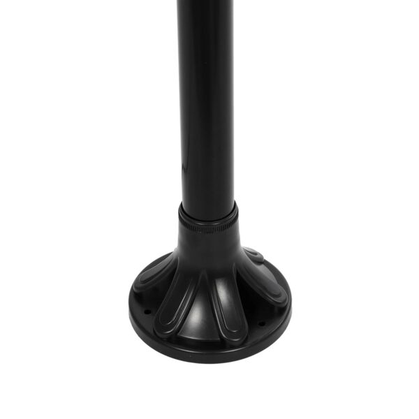 GLOBOSTAR® AGROS 61598 Φωτιστικό Κολωνάκι Κήπου με Ντουί 2 x E27 AC 220-240V Αδιάβροχο IP65 – Λευκό & Μάυρο – Μ75 x Π30 x Υ240cm