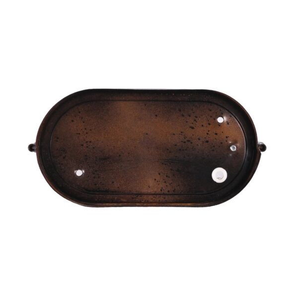 GLOBOSTAR® BOATLIGHT 61622 Vintage Φωτιστικό Καραβοχελώνα Τοίχου – Απλίκα με Ντουί 1 x E27 AC 220-240V Αδιάβροχο IP65 – Χάλκινο Παλαιωμένο Εφέ Σκουριάς Ματ – Μ21 x Π10.4 x Υ9cm
