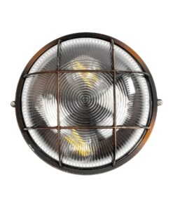 GLOBOSTAR® BOATLIGHT 61624 Vintage Φωτιστικό Καραβοχελώνα Τοίχου & Οροφής με Ντουί 2 x E27 AC 220-240V Αδιάβροχο IP65 – Χάλκινο Παλαιωμένο Εφέ Σκουριάς Ματ – Μ24 x Π24 x Υ11cm