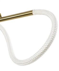 kelvo® GLOW 61662 Μοντέρνο Κρεμαστό Φωτιστικό Οροφής LED 34W 3400lm 360° AC 220-240V IP20 Ρυθμιζόμενο Λευκό CCT με Χειριστήριο από 2700K έως 6000K Dimmable – Lumileds SMD Chip – Χρυσό Πλατίνα & Λευκό Νήμα – Μ120 x Π35 x Υ50cm – 3 Χρόνια Εγγύηση