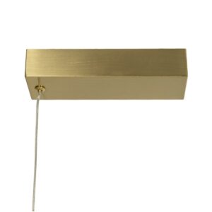 kelvo® GLOW 61664 Μοντέρνο Κρεμαστό Φωτιστικό Οροφής LED 15W 1500lm 360° AC 220-240V IP20 Ρυθμιζόμενο Λευκό CCT με Χειριστήριο από 2700K έως 6000K Dimmable – Lumileds SMD Chip – Χρυσό Πλατίνα & Λευκό Νήμα – Μ120 x Π3 x Υ25cm – 3 Χρόνια Εγγύηση