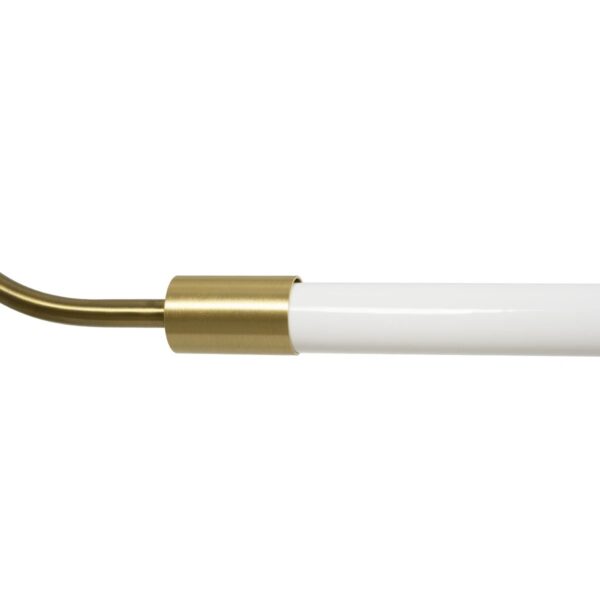 kelvo® GLOW 61664 Μοντέρνο Κρεμαστό Φωτιστικό Οροφής LED 15W 1500lm 360° AC 220-240V IP20 Ρυθμιζόμενο Λευκό CCT με Χειριστήριο από 2700K έως 6000K Dimmable – Lumileds SMD Chip – Χρυσό Πλατίνα & Λευκό Νήμα – Μ120 x Π3 x Υ25cm – 3 Χρόνια Εγγύηση