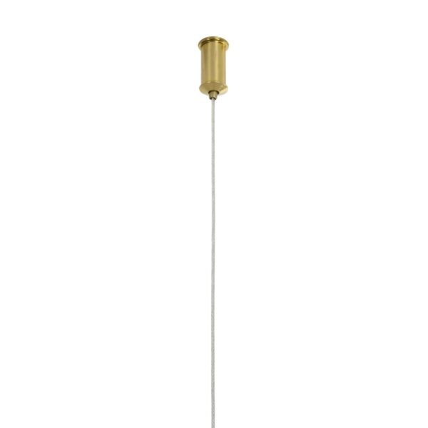 kelvo® GLOW 61665 Μοντέρνο Κρεμαστό Φωτιστικό Οροφής LED 28W 2800lm 360° AC 220-240V IP20 Ρυθμιζόμενο Λευκό CCT με Χειριστήριο από 2700K έως 6000K Dimmable – Lumileds SMD Chip – Χρυσό Πλατίνα & Λευκό Νήμα – Μ160 x Π3 x Υ25cm – 3 Χρόνια Εγγύηση