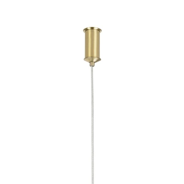 kelvo® GLOW 61668 Μοντέρνο Κρεμαστό Φωτιστικό Οροφής LED 65W 6500lm 360° AC 220-240V IP20 Ρυθμιζόμενο Λευκό CCT με Χειριστήριο από 2700K έως 6000K Dimmable – Lumileds SMD Chip – Χρυσό Πλατίνα & Λευκό Νήμα – Μ150 x Π150 x Υ80cm – 3 Χρόνια Εγγύηση