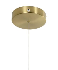 kelvo® GLOW 61668 Μοντέρνο Κρεμαστό Φωτιστικό Οροφής LED 65W 6500lm 360° AC 220-240V IP20 Ρυθμιζόμενο Λευκό CCT με Χειριστήριο από 2700K έως 6000K Dimmable – Lumileds SMD Chip – Χρυσό Πλατίνα & Λευκό Νήμα – Μ150 x Π150 x Υ80cm – 3 Χρόνια Εγγύηση