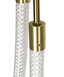 kelvo® GLOW 61672 Μοντέρνο Κρεμαστό Φωτιστικό Οροφής LED 42W 4200lm 360° AC 220-240V IP20 Ρυθμιζόμενο Λευκό CCT με Χειριστήριο από 2700K έως 6000K Dimmable – Lumileds SMD Chip – Χρυσό Πλατίνα & Λευκό Νήμα – Μ50 x Π50 x Υ70cm – 3 Χρόνια Εγγύηση