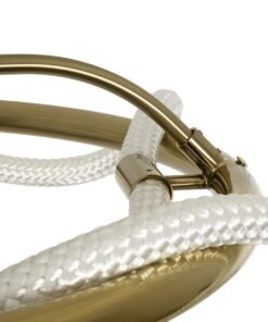 kelvo® GLOW 61673 Μοντέρνο Φωτιστικό Οροφής LED 34W 3400lm 360° AC 220-240V IP20 Ρυθμιζόμενο Λευκό CCT με Χειριστήριο από 2700K έως 6000K Dimmable – Lumileds SMD Chip – Χρυσό Πλατίνα & Λευκό Νήμα – Μ60 x Π60 x Υ30cm – 3 Χρόνια Εγγύηση