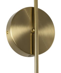 kelvo® GLOW 61683 Μοντέρνο Φωτιστικό Τοίχου – Απλίκα LED 18W 1800lm 360° AC 220-240V IP20 Ρυθμιζόμενο Λευκό CCT με On/Off 2700K/4500K/6000K – Lumileds SMD Chip – Χρυσό Πλατίνα & Λευκό Νήμα – Μ30 x Π15 x Υ70cm – 3 Χρόνια Εγγύηση