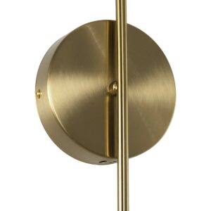 kelvo® GLOW 61683 Μοντέρνο Φωτιστικό Τοίχου – Απλίκα LED 18W 1800lm 360° AC 220-240V IP20 Ρυθμιζόμενο Λευκό CCT με On/Off 2700K/4500K/6000K – Lumileds SMD Chip – Χρυσό Πλατίνα & Λευκό Νήμα – Μ30 x Π15 x Υ70cm – 3 Χρόνια Εγγύηση