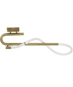 kelvo® GLOW 61684 Μοντέρνο Φωτιστικό Οροφής LED 18W 1800lm 360° AC 220-240V IP20 Ρυθμιζόμενο Λευκό CCT με On/Off 2700K/4500K/6000K – Lumileds SMD Chip – Χρυσό Πλατίνα & Λευκό Νήμα – Μ65 x Π30 x Υ30cm – 3 Χρόνια Εγγύηση