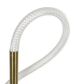 kelvo® GLOW 61685 Μοντέρνο Επιτραπέζιο Φωτιστικό Πορτατίφ LED 18W 1800lm 360° AC 220-240V IP20 Ρυθμιζόμενο Λευκό CCT με Αφή 2700K/4500K/6000K Dimmable – Lumileds SMD Chip – Χρυσό Πλατίνα & Λευκό Νήμα – Μ30 x Π30 x Υ60cm – 3 Χρόνια Εγγύηση