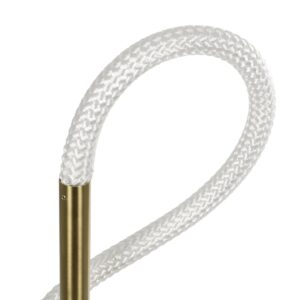 kelvo® GLOW 61685 Μοντέρνο Επιτραπέζιο Φωτιστικό Πορτατίφ LED 18W 1800lm 360° AC 220-240V IP20 Ρυθμιζόμενο Λευκό CCT με Αφή 2700K/4500K/6000K Dimmable – Lumileds SMD Chip – Χρυσό Πλατίνα & Λευκό Νήμα – Μ30 x Π30 x Υ60cm – 3 Χρόνια Εγγύηση