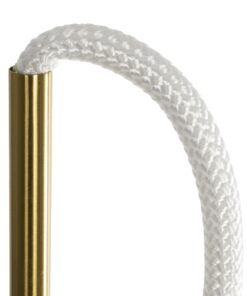 kelvo® GLOW 61686 Μοντέρνο Επιδαπέδιο Φωτιστικό LED 30W 3000lm 360° AC 220-240V IP20 Ρυθμιζόμενο Λευκό CCT με Αφή 2700K/4500K/6000K Dimmable – Lumileds SMD Chip – Χρυσό Πλατίνα & Λευκό Νήμα – Μ45 x Π45 x Υ160cm – 3 Χρόνια Εγγύηση