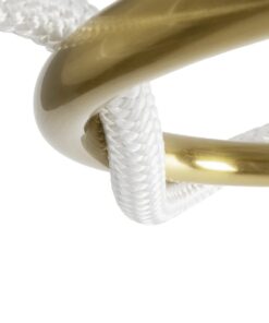 kelvo® GLOW 61687 Μοντέρνο Επιδαπέδιο Φωτιστικό LED 30W 3000lm 360° AC 220-240V IP20 Ρυθμιζόμενο Λευκό CCT με Αφή 2700K/4500K/6000K Dimmable – Lumileds SMD Chip – Χρυσό Πλατίνα & Λευκό Νήμα – Μ45 x Π45 x Υ160cm – 3 Χρόνια Εγγύηση