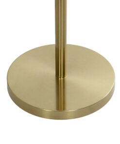 kelvo® GLOW 61687 Μοντέρνο Επιδαπέδιο Φωτιστικό LED 30W 3000lm 360° AC 220-240V IP20 Ρυθμιζόμενο Λευκό CCT με Αφή 2700K/4500K/6000K Dimmable – Lumileds SMD Chip – Χρυσό Πλατίνα & Λευκό Νήμα – Μ45 x Π45 x Υ160cm – 3 Χρόνια Εγγύηση