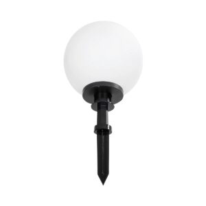 GLOBOSTAR® AGROS 61708 Φωτιστικό Κήπου / Καρφωτό με Ντουί 1 x E27 AC 220-240V Αδιάβροχο IP65 – Λευκό & Μάυρο – Μ30 x Π30 x Υ64cm