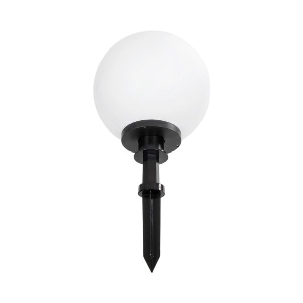 GLOBOSTAR® AGROS 61708 Φωτιστικό Κήπου / Καρφωτό με Ντουί 1 x E27 AC 220-240V Αδιάβροχο IP65 – Λευκό & Μάυρο – Μ30 x Π30 x Υ64cm