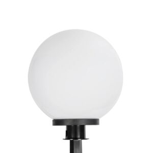 GLOBOSTAR® AGROS 61708 Φωτιστικό Κήπου / Καρφωτό με Ντουί 1 x E27 AC 220-240V Αδιάβροχο IP65 – Λευκό & Μάυρο – Μ30 x Π30 x Υ64cm