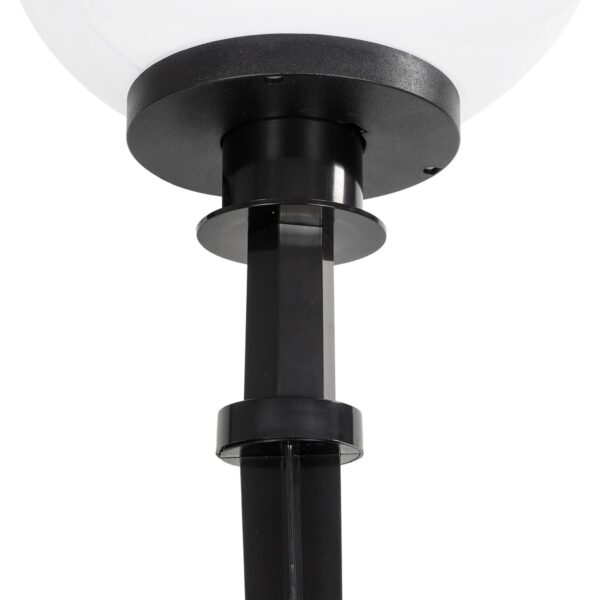 GLOBOSTAR® AGROS 61708 Φωτιστικό Κήπου / Καρφωτό με Ντουί 1 x E27 AC 220-240V Αδιάβροχο IP65 – Λευκό & Μάυρο – Μ30 x Π30 x Υ64cm