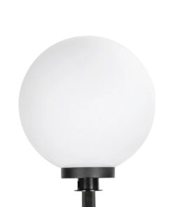 GLOBOSTAR® AGROS 61709 Φωτιστικό Κήπου / Καρφωτό με Ντουί 1 x E27 AC 220-240V Αδιάβροχο IP65 – Λευκό & Μάυρο – Μ40 x Π40 x Υ74cm