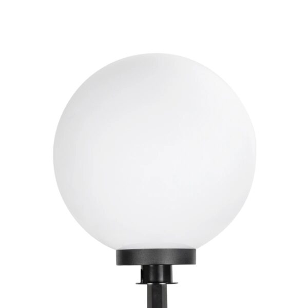 GLOBOSTAR® AGROS 61709 Φωτιστικό Κήπου / Καρφωτό με Ντουί 1 x E27 AC 220-240V Αδιάβροχο IP65 – Λευκό & Μάυρο – Μ40 x Π40 x Υ74cm