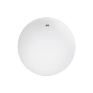 GLOBOSTAR® AGROS 61710 Φωτιστικό Κήπου με Ντουί 1 x E27 AC 220-240V Αδιάβροχο IP65 – Λευκό & Μάυρο – Μ30 x Π30 x Υ32cm