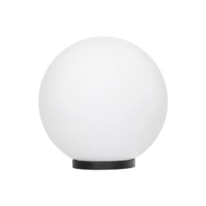 GLOBOSTAR® AGROS 61710 Φωτιστικό Κήπου με Ντουί 1 x E27 AC 220-240V Αδιάβροχο IP65 – Λευκό & Μάυρο – Μ30 x Π30 x Υ32cm