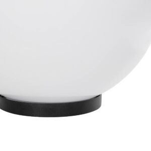 GLOBOSTAR® AGROS 61710 Φωτιστικό Κήπου με Ντουί 1 x E27 AC 220-240V Αδιάβροχο IP65 – Λευκό & Μάυρο – Μ30 x Π30 x Υ32cm