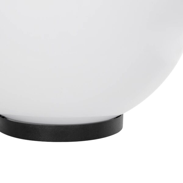 GLOBOSTAR® AGROS 61710 Φωτιστικό Κήπου με Ντουί 1 x E27 AC 220-240V Αδιάβροχο IP65 – Λευκό & Μάυρο – Μ30 x Π30 x Υ32cm