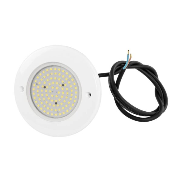 GLOBOSTAR® POOLARTY 61714 Υποβρύχιο Φωτιστικό για Σιντριβάνια/Πισίνες LED 8W 680lm 120° DC 12V Αδιάβροχο IP68 Ψυχρό Λευκό 6000K Dimmable – Bridgelux SMD Chip – 1m VDE Rubber Καλώδιο – Μ13 x Π13 x Υ2cm – 3 Χρόνια Εγγύηση
