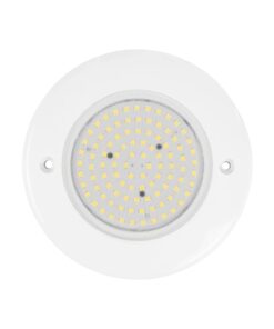 GLOBOSTAR® POOLARTY 61715 Υποβρύχιο Φωτιστικό για Σιντριβάνια/Πισίνες LED 8W 640lm 120° DC 12V Αδιάβροχο IP68 Φυσικό Λευκό 4500K Dimmable – Bridgelux SMD Chip – 1m VDE Rubber Καλώδιο – Μ13 x Π13 x Υ2cm – 3 Χρόνια Εγγύηση