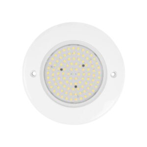 GLOBOSTAR® POOLARTY 61715 Υποβρύχιο Φωτιστικό για Σιντριβάνια/Πισίνες LED 8W 640lm 120° DC 12V Αδιάβροχο IP68 Φυσικό Λευκό 4500K Dimmable – Bridgelux SMD Chip – 1m VDE Rubber Καλώδιο – Μ13 x Π13 x Υ2cm – 3 Χρόνια Εγγύηση