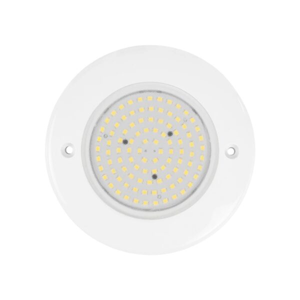 GLOBOSTAR® POOLARTY 61715 Υποβρύχιο Φωτιστικό για Σιντριβάνια/Πισίνες LED 8W 640lm 120° DC 12V Αδιάβροχο IP68 Φυσικό Λευκό 4500K Dimmable – Bridgelux SMD Chip – 1m VDE Rubber Καλώδιο – Μ13 x Π13 x Υ2cm – 3 Χρόνια Εγγύηση
