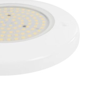 GLOBOSTAR® POOLARTY 61715 Υποβρύχιο Φωτιστικό για Σιντριβάνια/Πισίνες LED 8W 640lm 120° DC 12V Αδιάβροχο IP68 Φυσικό Λευκό 4500K Dimmable – Bridgelux SMD Chip – 1m VDE Rubber Καλώδιο – Μ13 x Π13 x Υ2cm – 3 Χρόνια Εγγύηση
