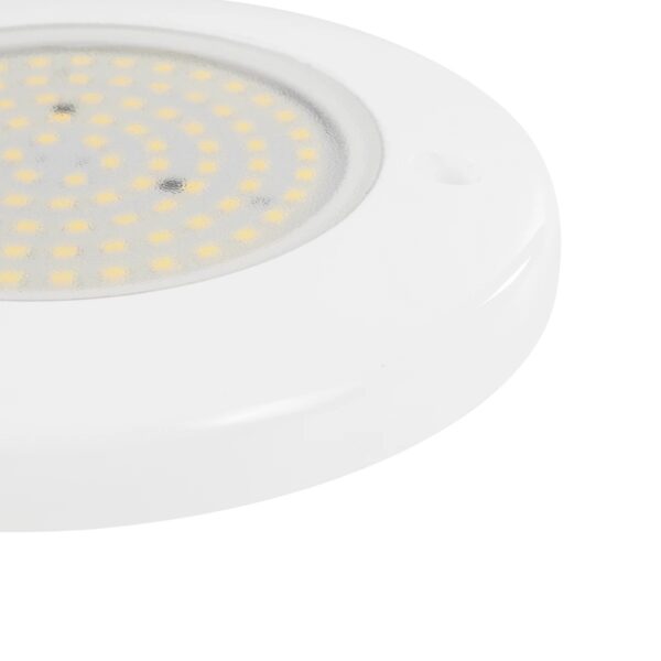 GLOBOSTAR® POOLARTY 61715 Υποβρύχιο Φωτιστικό για Σιντριβάνια/Πισίνες LED 8W 640lm 120° DC 12V Αδιάβροχο IP68 Φυσικό Λευκό 4500K Dimmable – Bridgelux SMD Chip – 1m VDE Rubber Καλώδιο – Μ13 x Π13 x Υ2cm – 3 Χρόνια Εγγύηση
