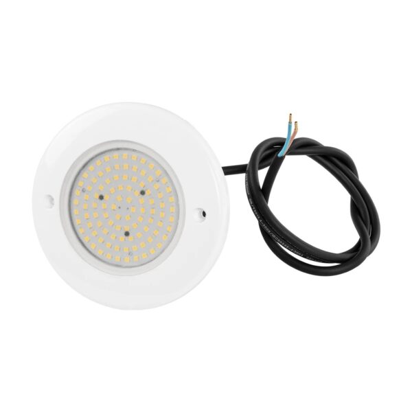 GLOBOSTAR® POOLARTY 61716 Υποβρύχιο Φωτιστικό για Σιντριβάνια/Πισίνες LED 8W 600lm 120° DC 12V Αδιάβροχο IP68 Θερμό Λευκό 2700K Dimmable – Bridgelux SMD Chip – 1m VDE Rubber Καλώδιο – Μ13 x Π13 x Υ2cm – 3 Χρόνια Εγγύηση