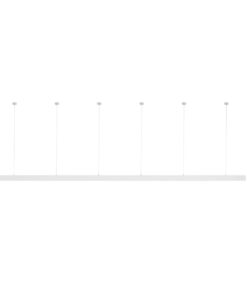 GLOBOSTAR® ALP-LINEAR LUMILINE 61763-3M Επιφανειακό / Κρεμαστό / Επιτοίχιο Προφίλ Αλουμινίου με Λευκό Γαλακτερό Πατητό Κάλυμμα για Ταινίες LED IP20 – Λευκό Ματ – Μ300 x Π3.5 x Υ7cm