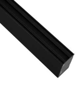 GLOBOSTAR® ALP-LINEAR LUMILINE 61764-3M Επιφανειακό / Κρεμαστό / Επιτοίχιο Προφίλ Αλουμινίου με Λευκό Γαλακτερό Πατητό Κάλυμμα για Ταινίες LED IP20 – Μαύρο Ματ – Μ300 x Π3.5 x Υ7cm