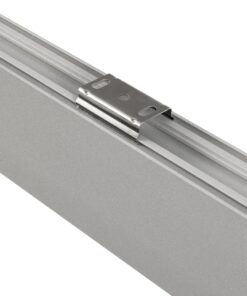 GLOBOSTAR® ALP-LINEAR LUMILINE 61765-3M Επιφανειακό / Κρεμαστό / Επιτοίχιο Προφίλ Αλουμινίου με Λευκό Γαλακτερό Πατητό Κάλυμμα για Ταινίες LED IP20 – Γκρι Ανθρακί Ματ – Μ300 x Π3.5 x Υ7cm