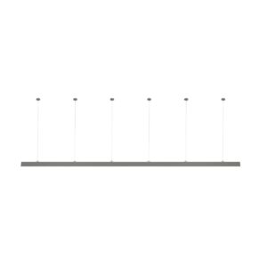 GLOBOSTAR® ALP-LINEAR LUMILINE 61765-3M Επιφανειακό / Κρεμαστό / Επιτοίχιο Προφίλ Αλουμινίου με Λευκό Γαλακτερό Πατητό Κάλυμμα για Ταινίες LED IP20 – Γκρι Ανθρακί Ματ – Μ300 x Π3.5 x Υ7cm