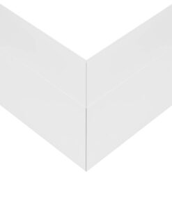 GLOBOSTAR® ALP-CORNER-SIDE90 LUMILINE 61766 Επιφανειακό / Κρεμαστό Προφίλ Αλουμινίου Γωνία με Λευκό Γαλακτερό Πατητό Κάλυμμα για Ταινίες LED IP20 – Λευκό Ματ – Μ30 x Π3.5 x Υ7cm