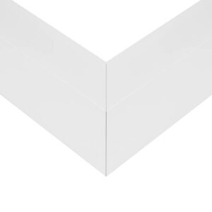GLOBOSTAR® ALP-CORNER-SIDE90 LUMILINE 61766 Επιφανειακό / Κρεμαστό Προφίλ Αλουμινίου Γωνία με Λευκό Γαλακτερό Πατητό Κάλυμμα για Ταινίες LED IP20 – Λευκό Ματ – Μ30 x Π3.5 x Υ7cm