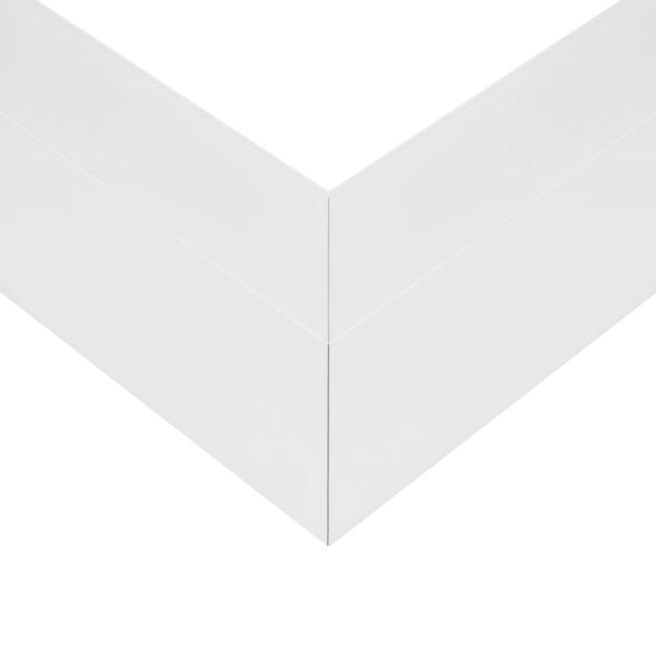 GLOBOSTAR® ALP-CORNER-SIDE90 LUMILINE 61766 Επιφανειακό / Κρεμαστό Προφίλ Αλουμινίου Γωνία με Λευκό Γαλακτερό Πατητό Κάλυμμα για Ταινίες LED IP20 – Λευκό Ματ – Μ30 x Π3.5 x Υ7cm