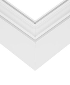 GLOBOSTAR® ALP-CORNER-SIDE90 LUMILINE 61766 Επιφανειακό / Κρεμαστό Προφίλ Αλουμινίου Γωνία με Λευκό Γαλακτερό Πατητό Κάλυμμα για Ταινίες LED IP20 – Λευκό Ματ – Μ30 x Π3.5 x Υ7cm