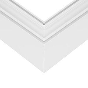 GLOBOSTAR® ALP-CORNER-SIDE90 LUMILINE 61766 Επιφανειακό / Κρεμαστό Προφίλ Αλουμινίου Γωνία με Λευκό Γαλακτερό Πατητό Κάλυμμα για Ταινίες LED IP20 – Λευκό Ματ – Μ30 x Π3.5 x Υ7cm